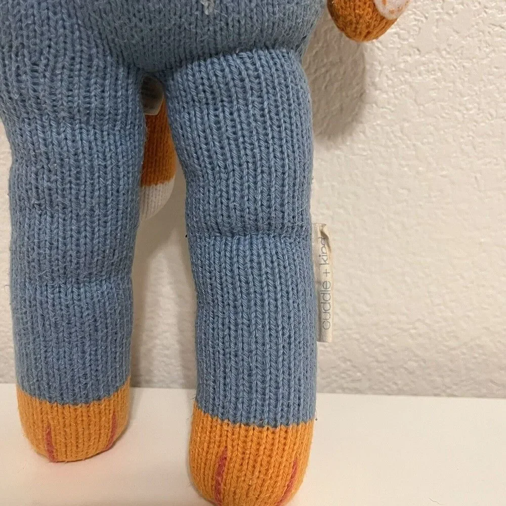 Cuddle + Kind Wyatt the Fox Plush Knit Handmade Doll Stuffed Animal 20